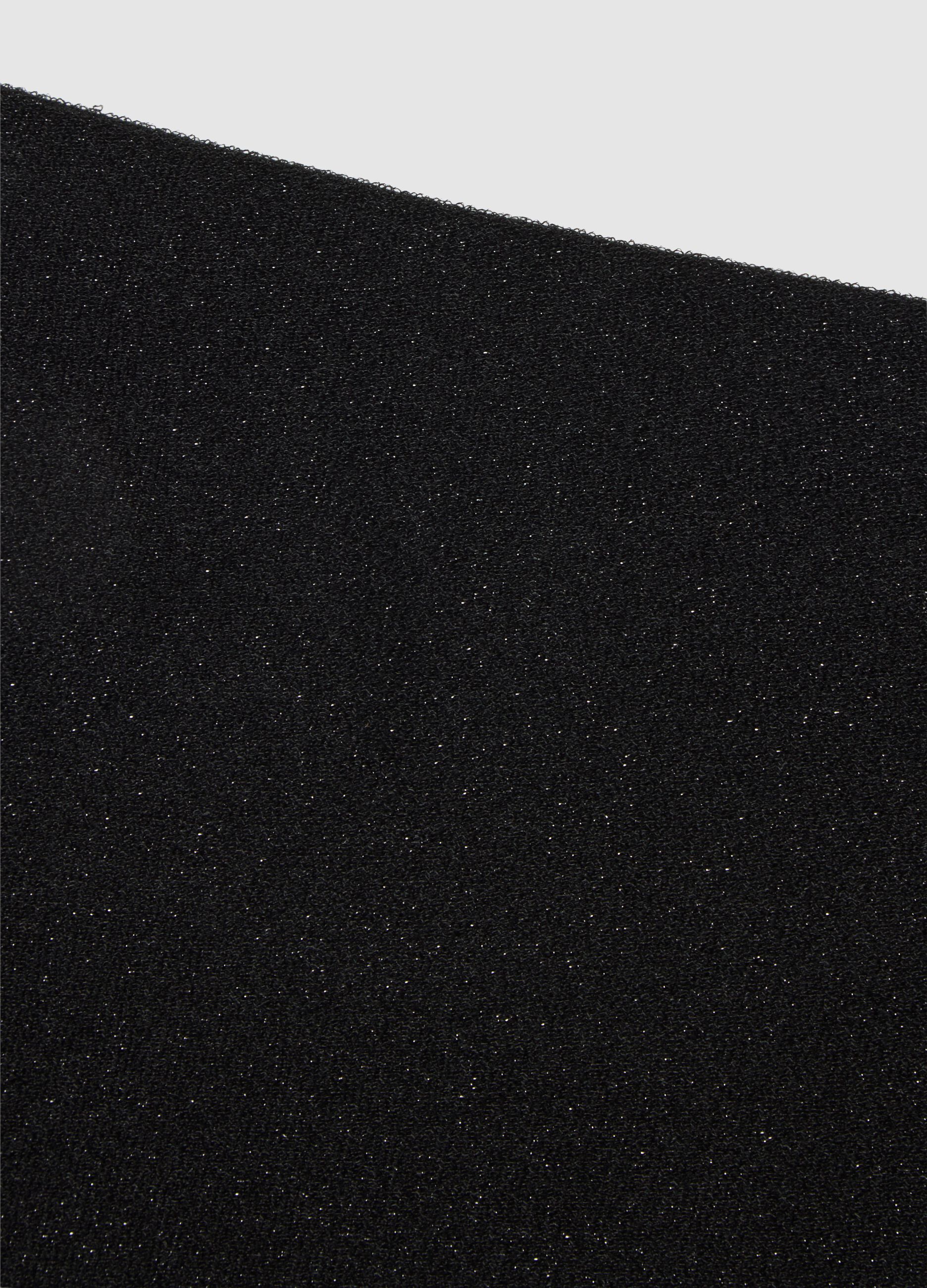 Scaldacollo in misto nero fitted
