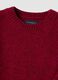Red wool-blend crew-neck vest with oversized fit_1