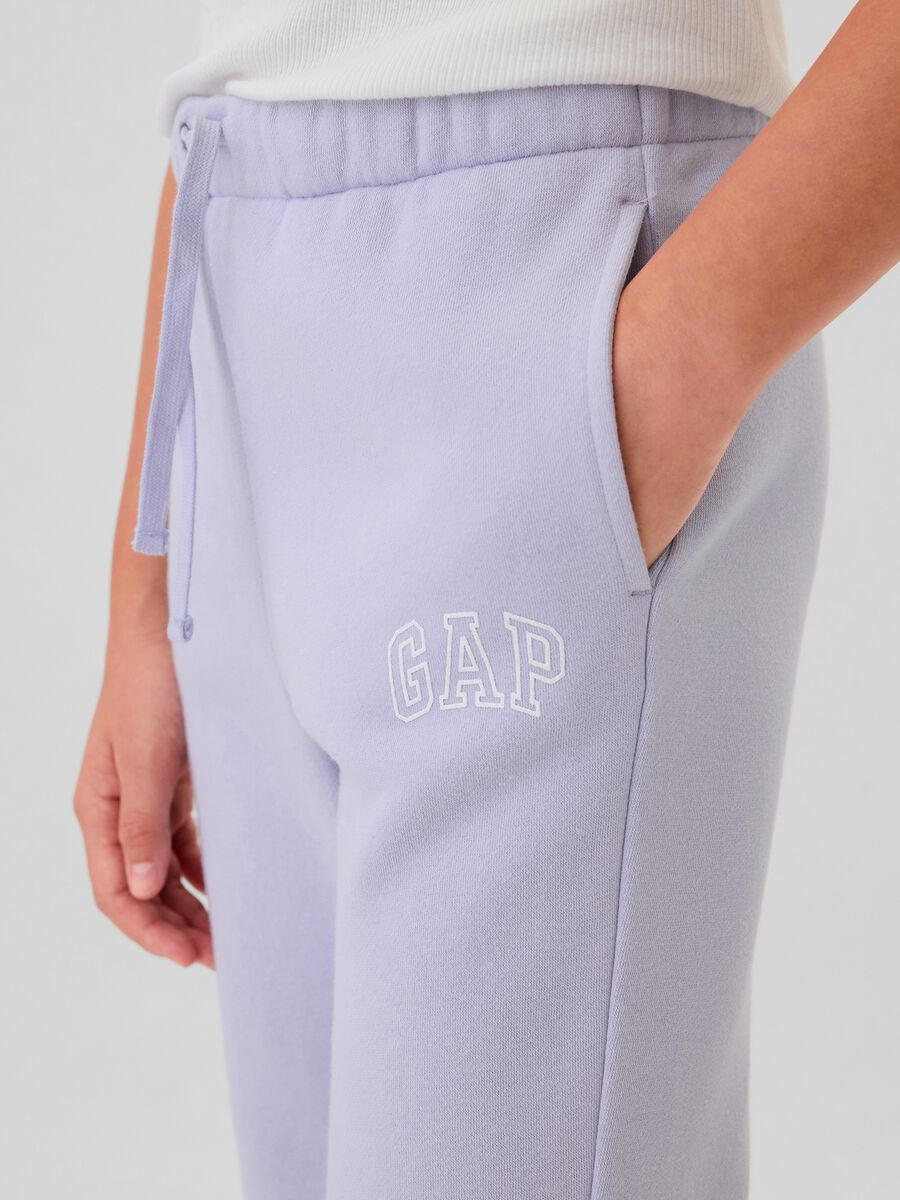 Joggers with drawstring and logo embroidery_3