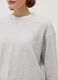 Brown cotton blend regular fit sweatshirt with crew neck_3