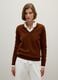 Maglione marrone in puro lana_1