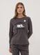 Peanuts organic cotton pyjama set in anthracite grey_1