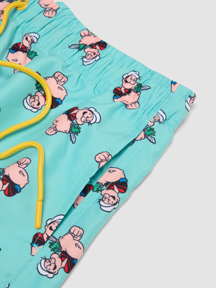 Boxer da mare azzurri con stampe Popeye_5