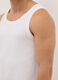 Twin pack of white crew neck vests in pure cotton regular fit_3