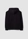 Black organic cotton zip-up hoodie_1