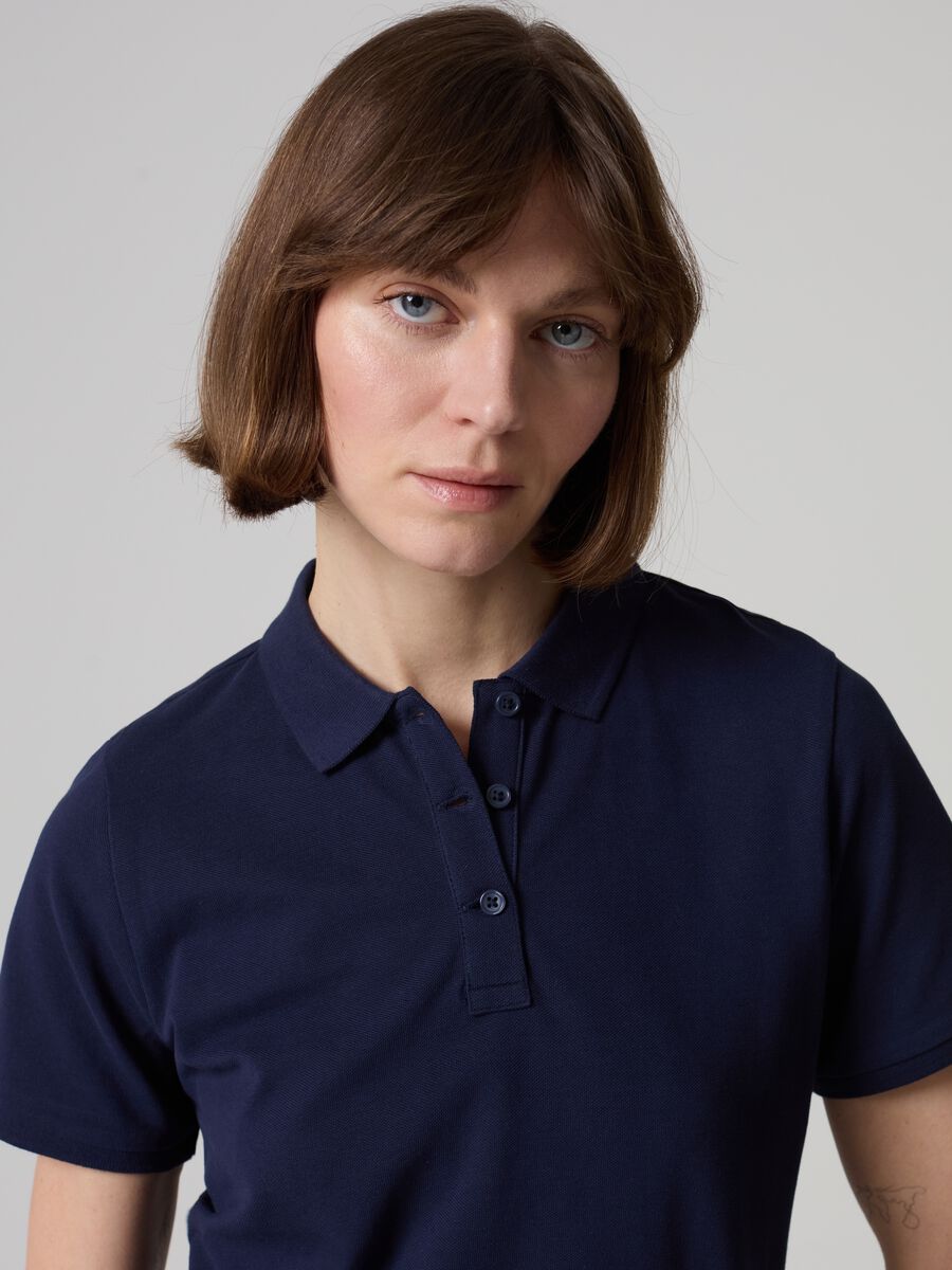 Cotton pique polo shirt_1