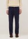 Slim Fit Elasticated Cotton Blue Trousers_1