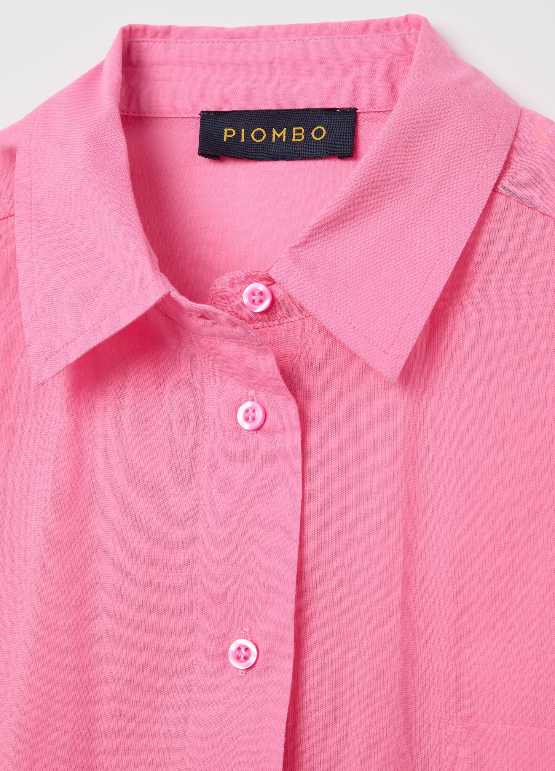 Camicia azzurra in puro cotone 
