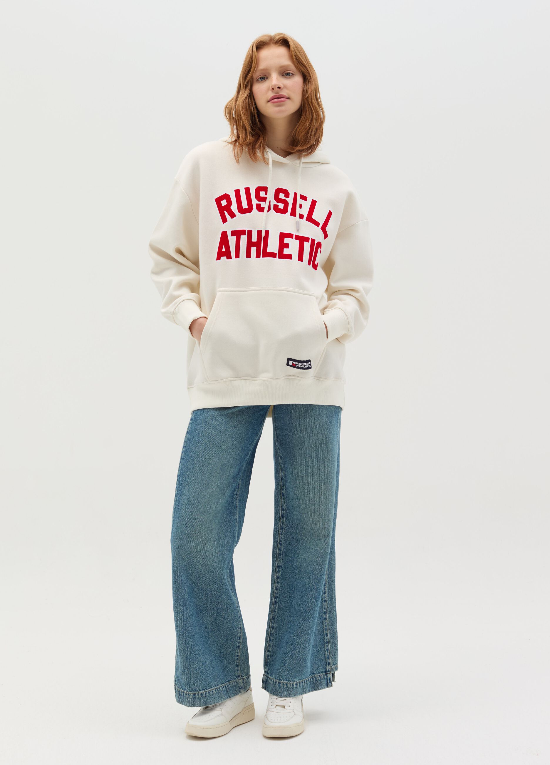 Felpa con cappuccio stampa Russel Athletic RUSSELL ATHLETIC da label.customerClassification.0 OVS