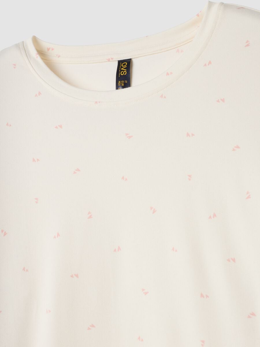 Black stretch-fabric crew-neck pyjamas_5