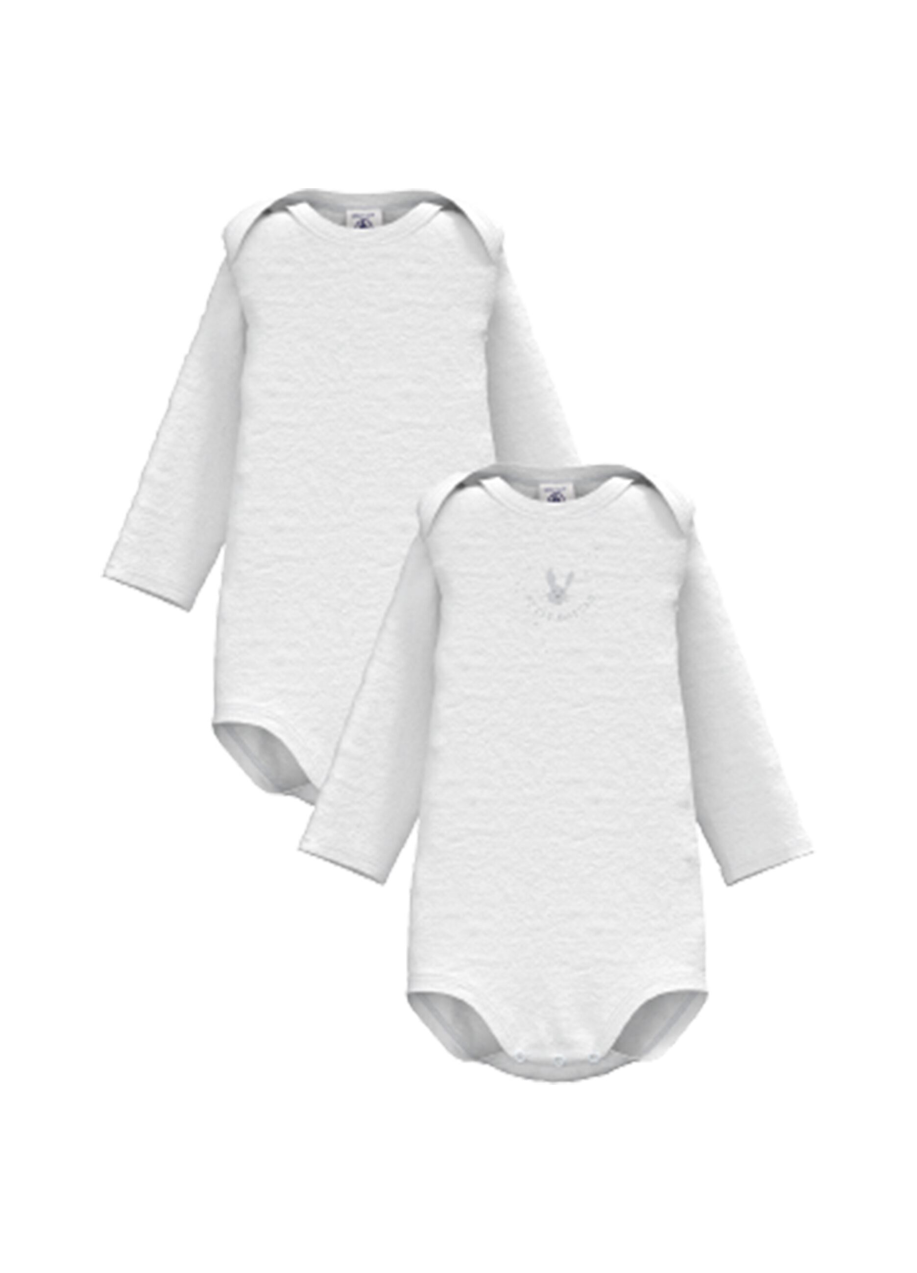 Two-pack bodysuits in organic cotton