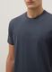 Blue pure cotton short sleeve T-shirt regular fit_3