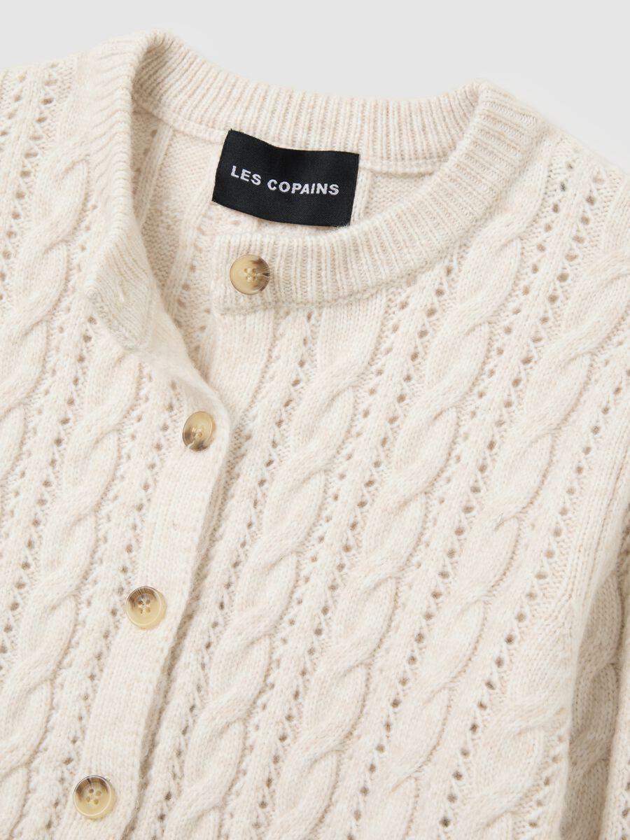 Beige Regular Fit Cardigan_5