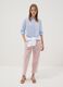 Blue striped pure cotton regular fit shirt_1