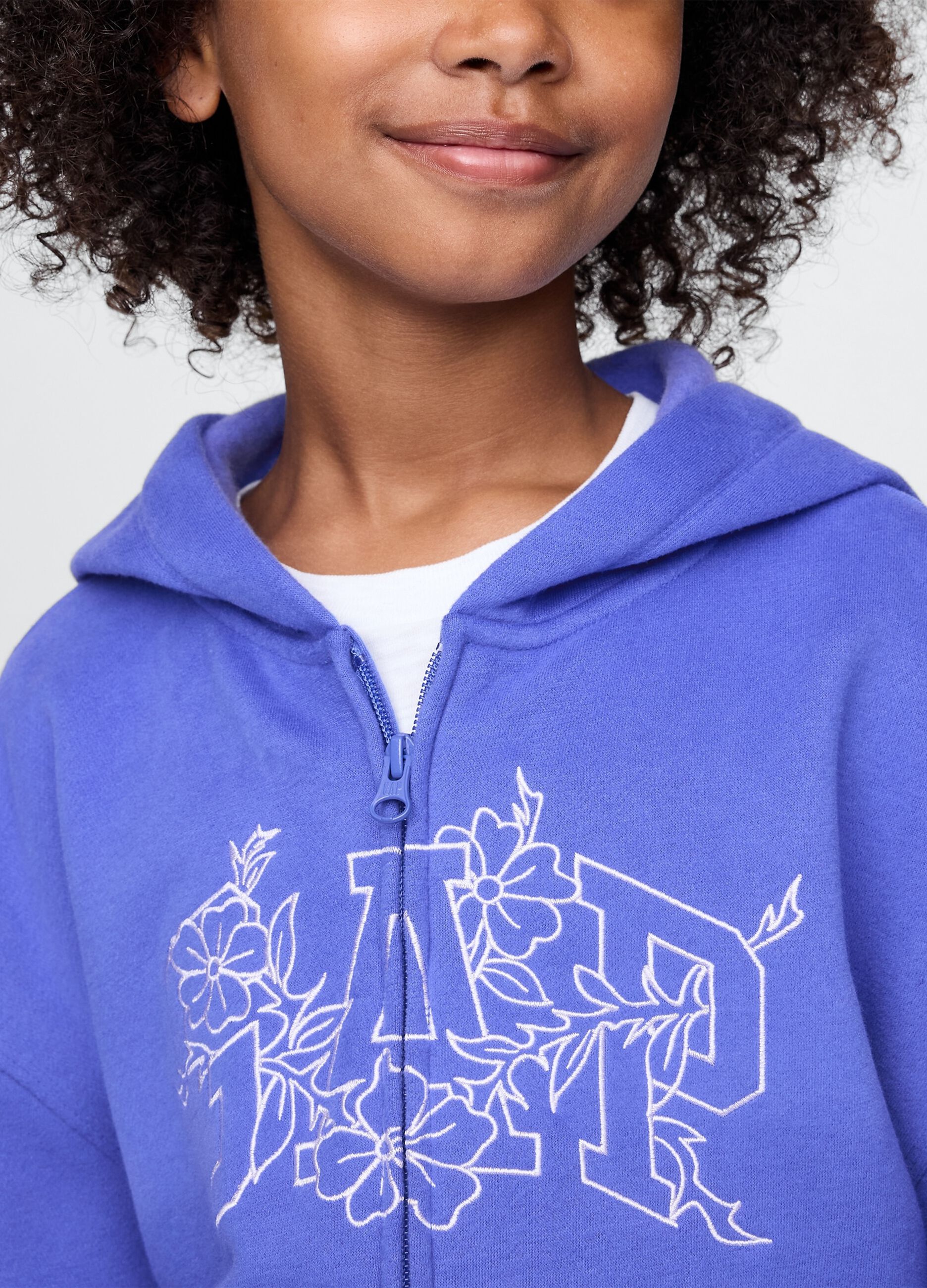 Purple full zip hoodie GAP Kids