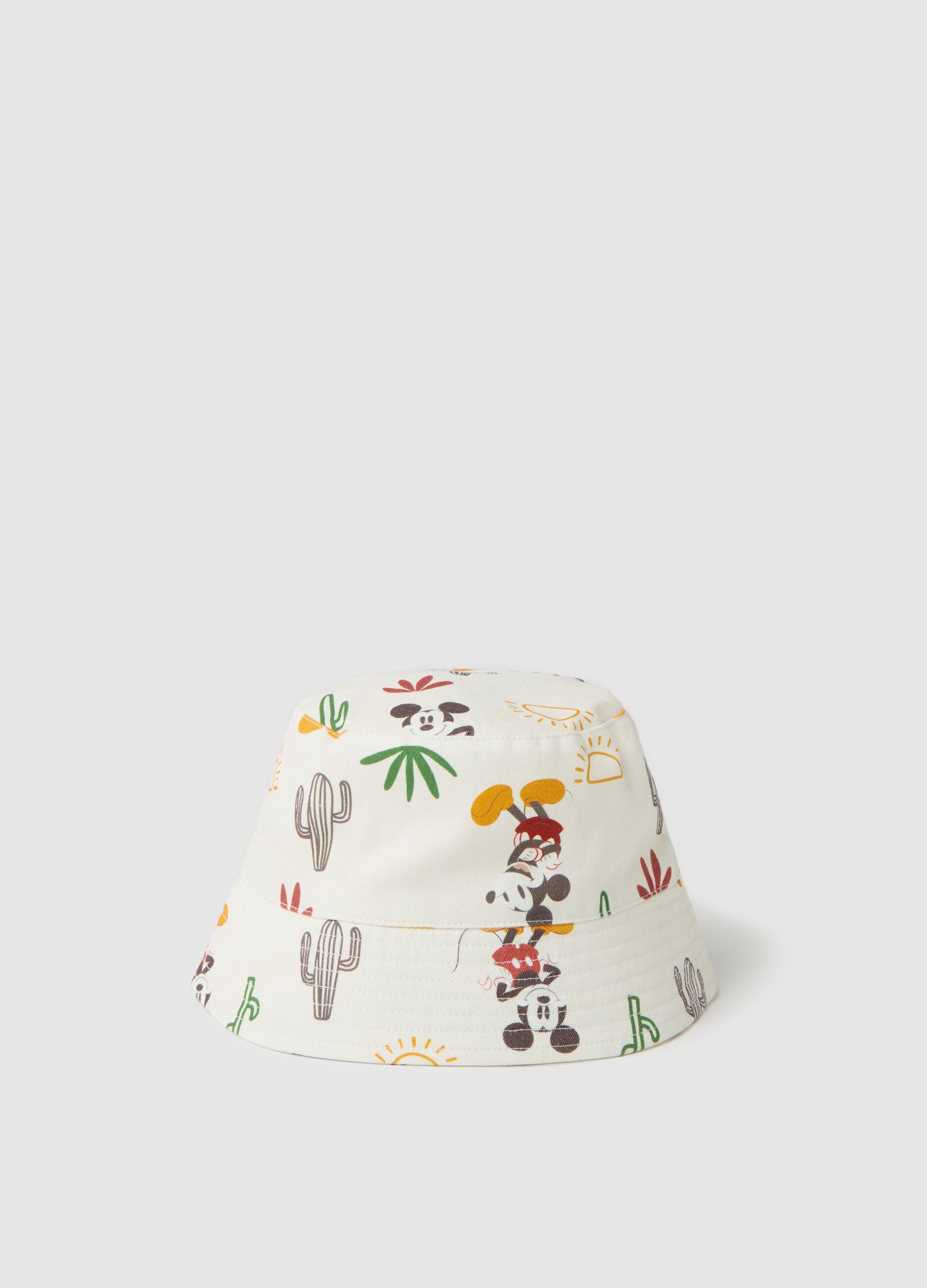 Cappello alla pescatora con stampa Topolino