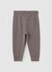 Kids' grey pure cotton joggers regular fit_1