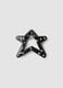 Black star hair clip with rhinestones for girls_0