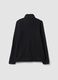 Black full-zip sweatshirt with high collar and Everlast logo_2