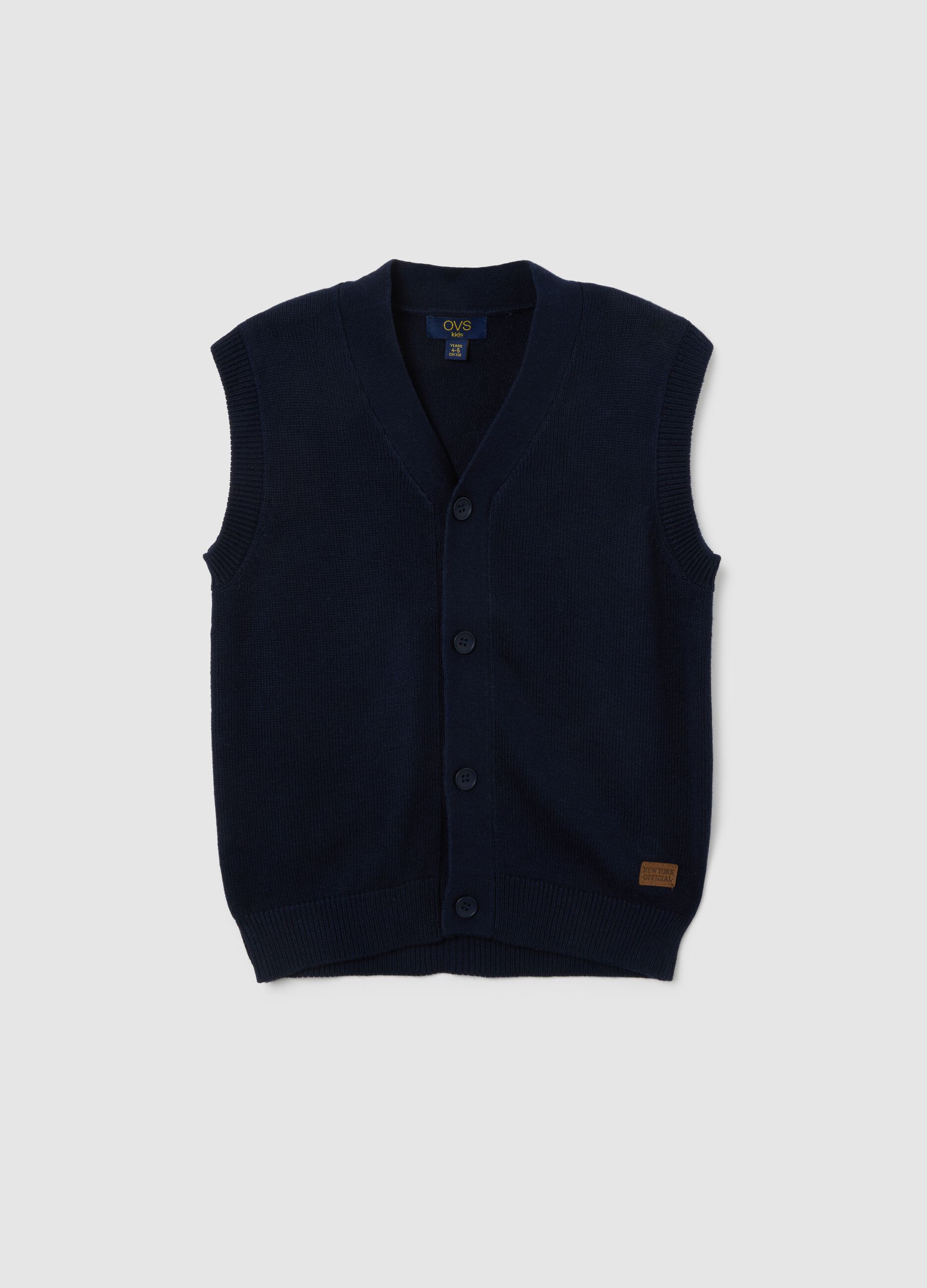 Regular Fit Children's Blue Cardigan