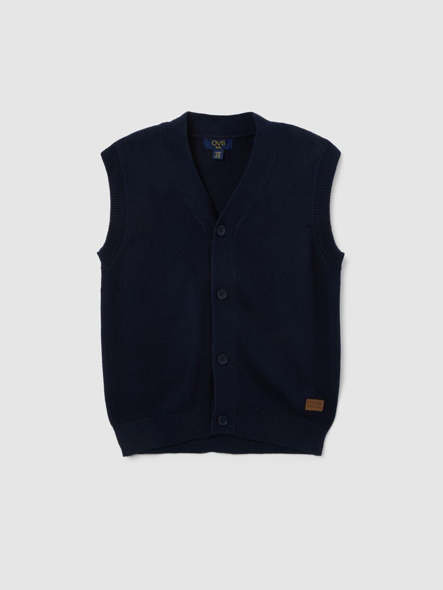 Regular Fit Children's Blue Cardigan_0