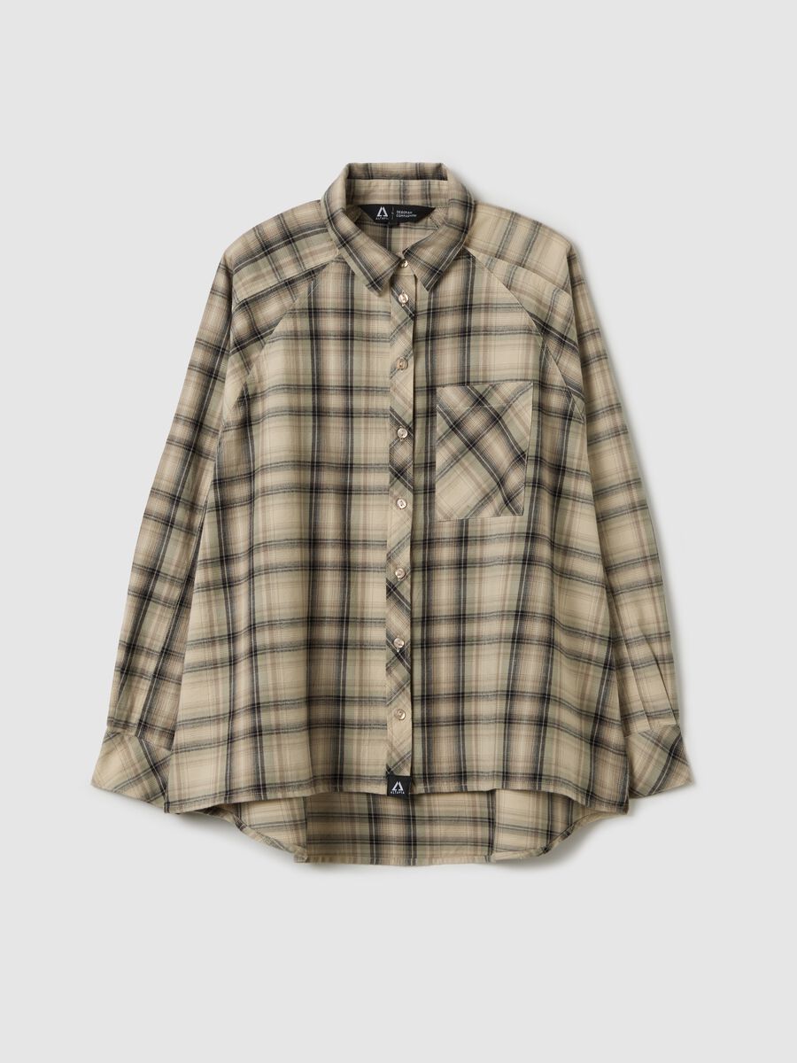 ALTAVIA WITH DEBORAH COMPAGNONI shirt in check cotton with pocket_4