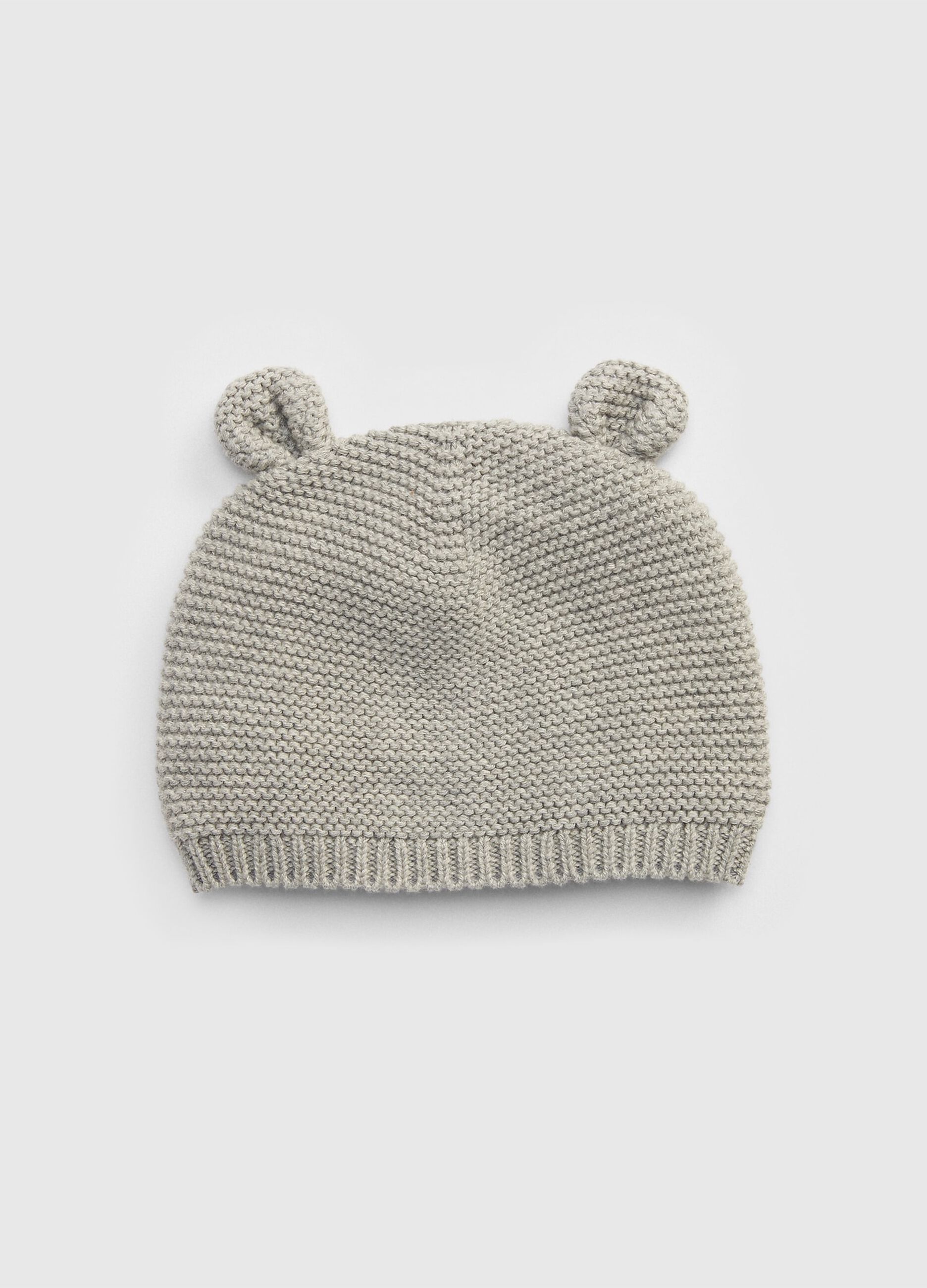 Grey cotton hat for newborn