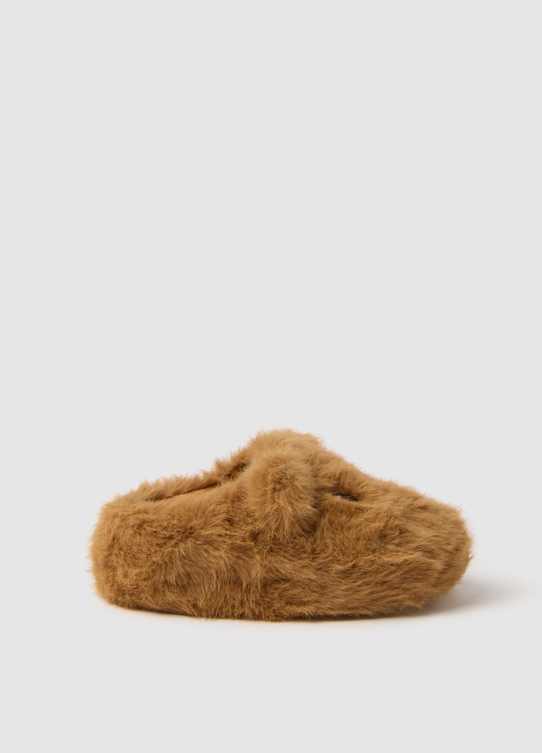 Brown Children's Slippers