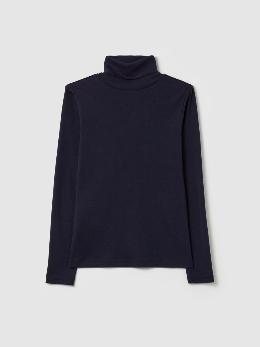 Long-sleeved T-shirt with high neck_4