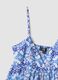 Blue pure cotton slip dress with all-over print_5