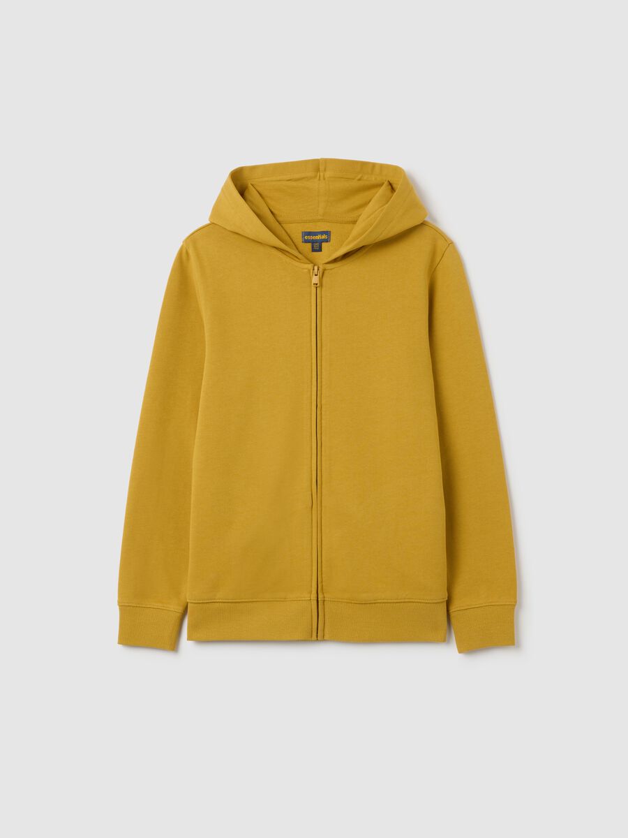 Boys' yellow hoodie with zip_3