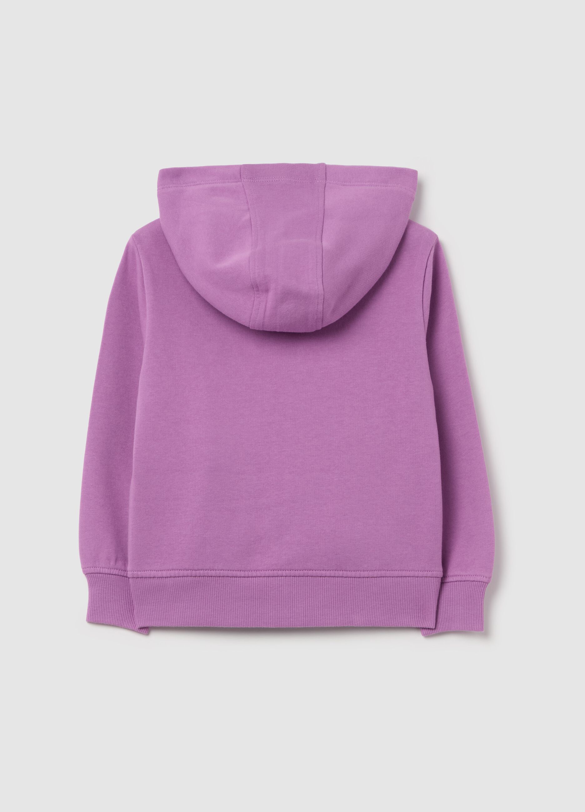 Full-zip sweatshirt in French terry with hood