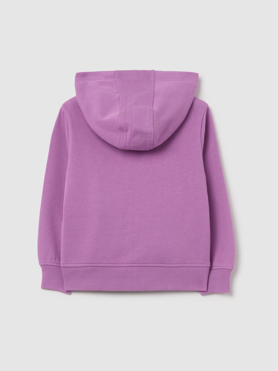 Full-zip sweatshirt in French terry with hood_1