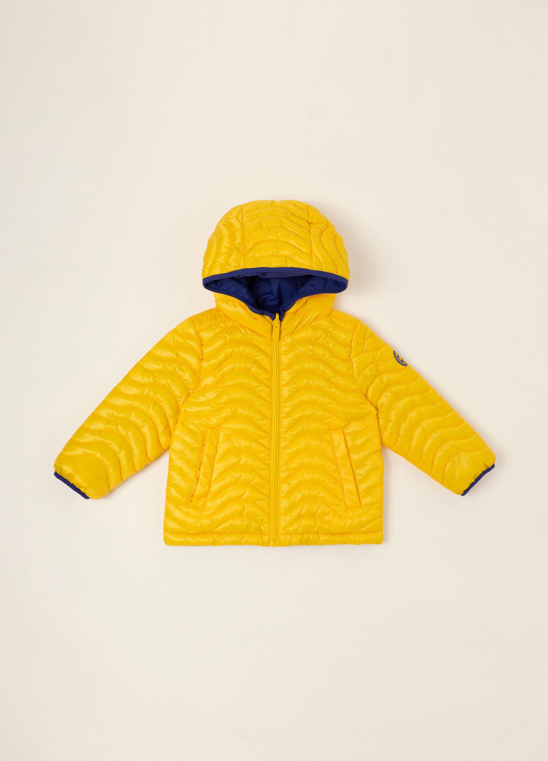 Reversible hooded baby jacket