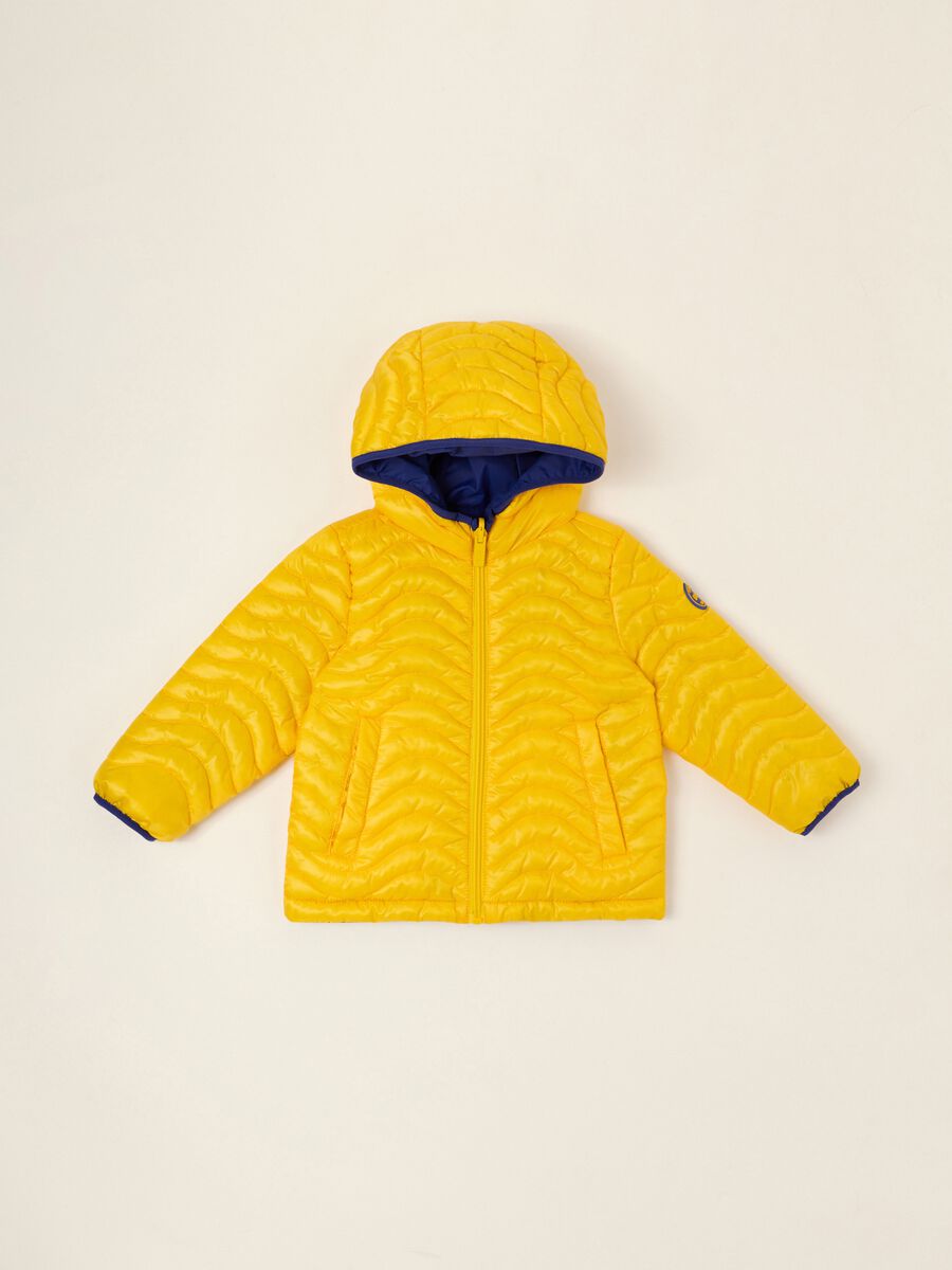 Reversible hooded baby jacket_0