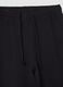 Black flare joggers in pure cotton_1