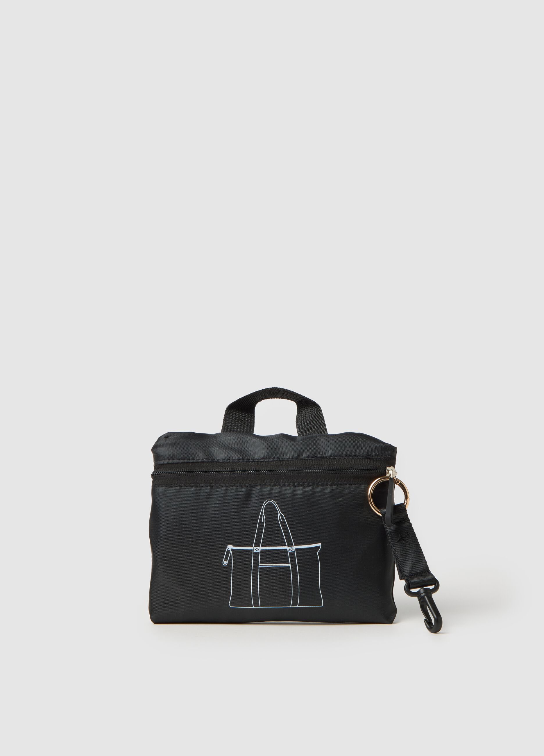 Black shopper bag