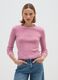 Pink pullover with round neckline_1