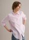 White and pink striped pure linen shirt, regular fit_0