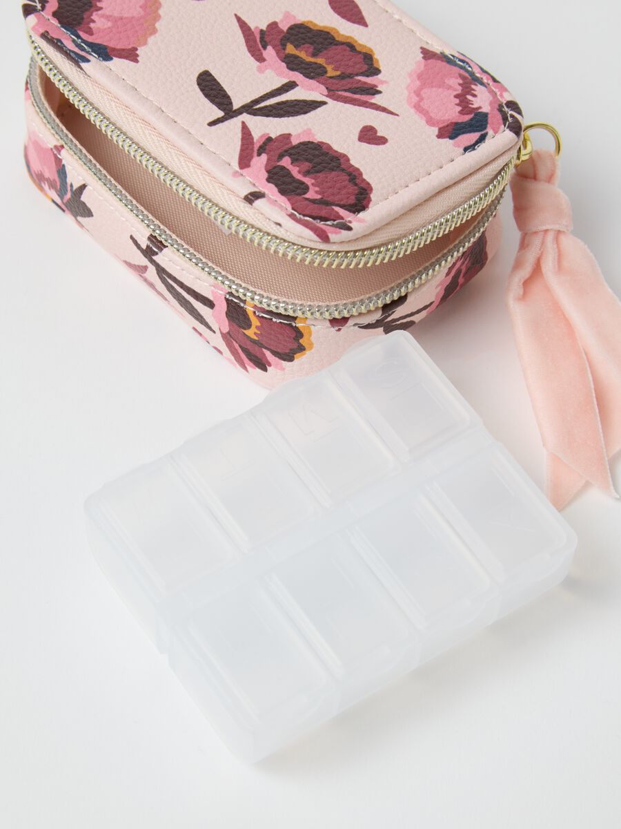 Multicolour Jewellery Case with Floral Print_2