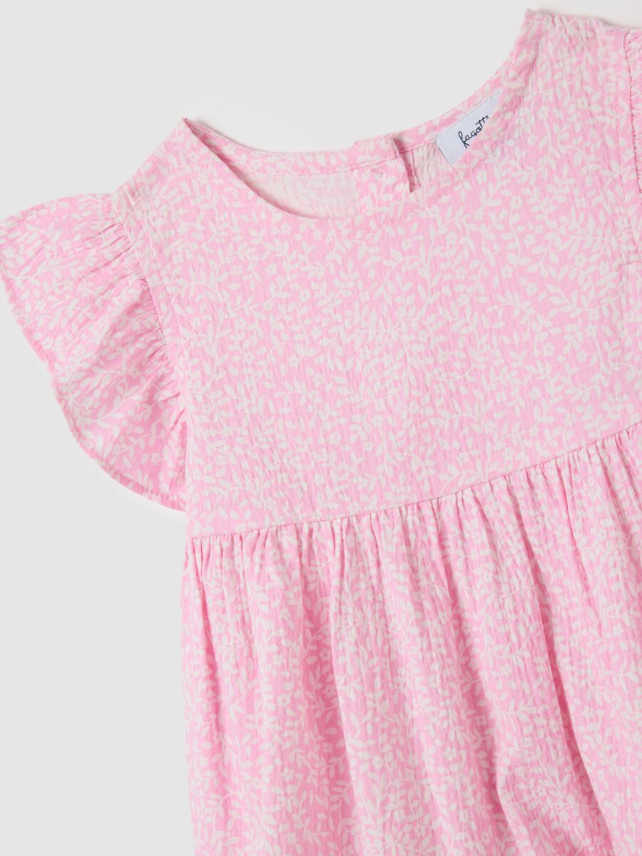 Abito da bambina in misto cotone rosa regular fit_2