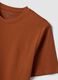 Brown regular-fit T-shirt in pure organic cotton jersey_5