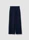 Pantaloni The Iconic Pants blu navy in misto viscosa straight fit_5