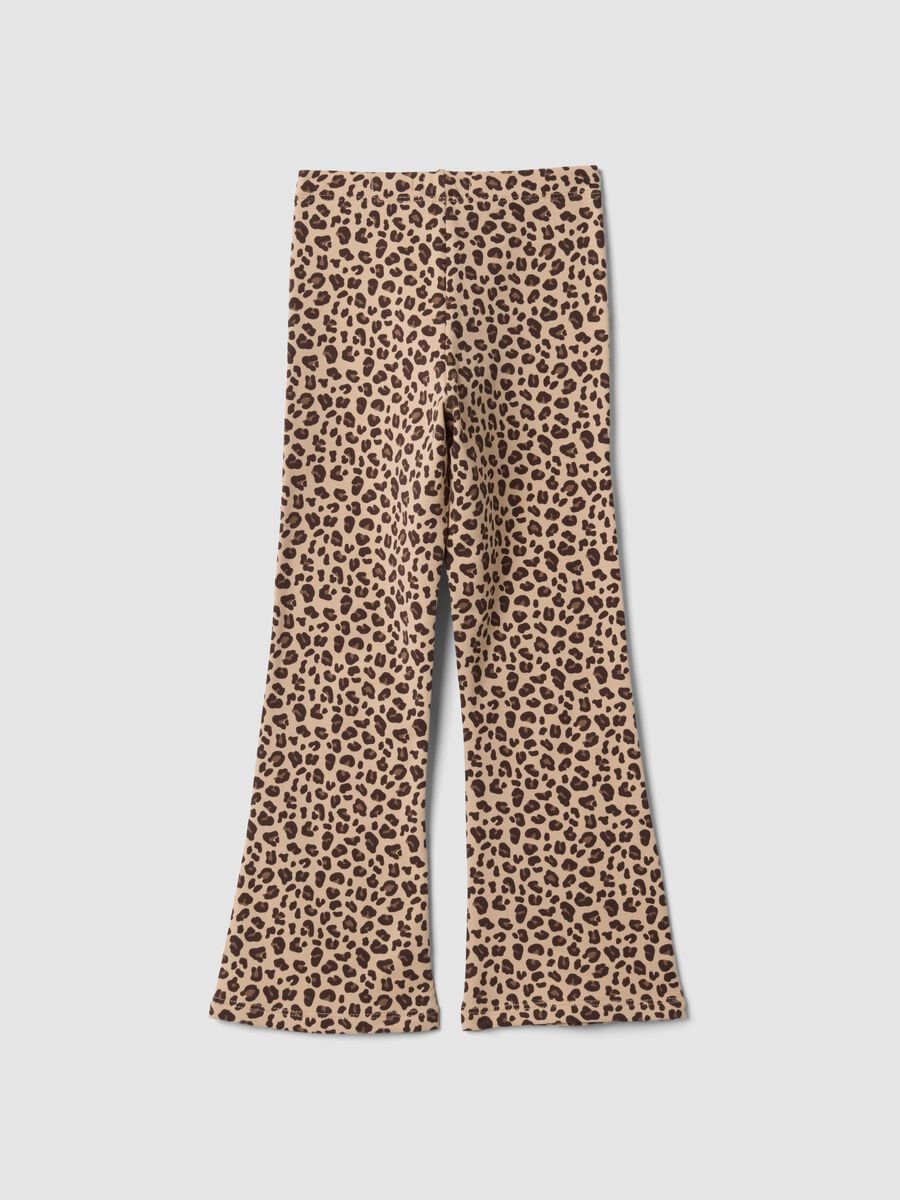 Beige stretchy organic cotton leggings_1