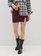 Purple viscose blend skirt with regular fit_1