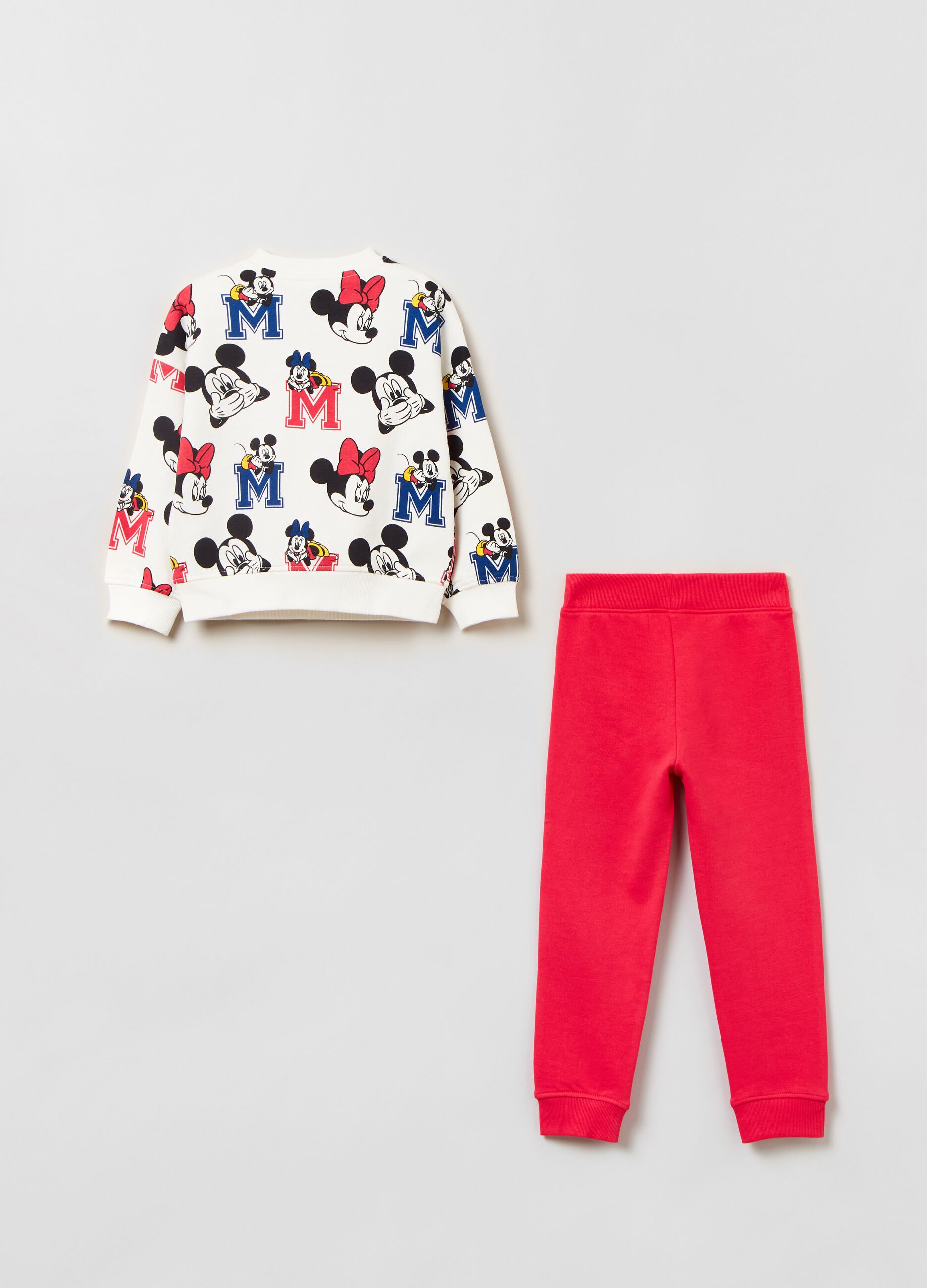Jogging set con stampa Minnie e Topolino_1