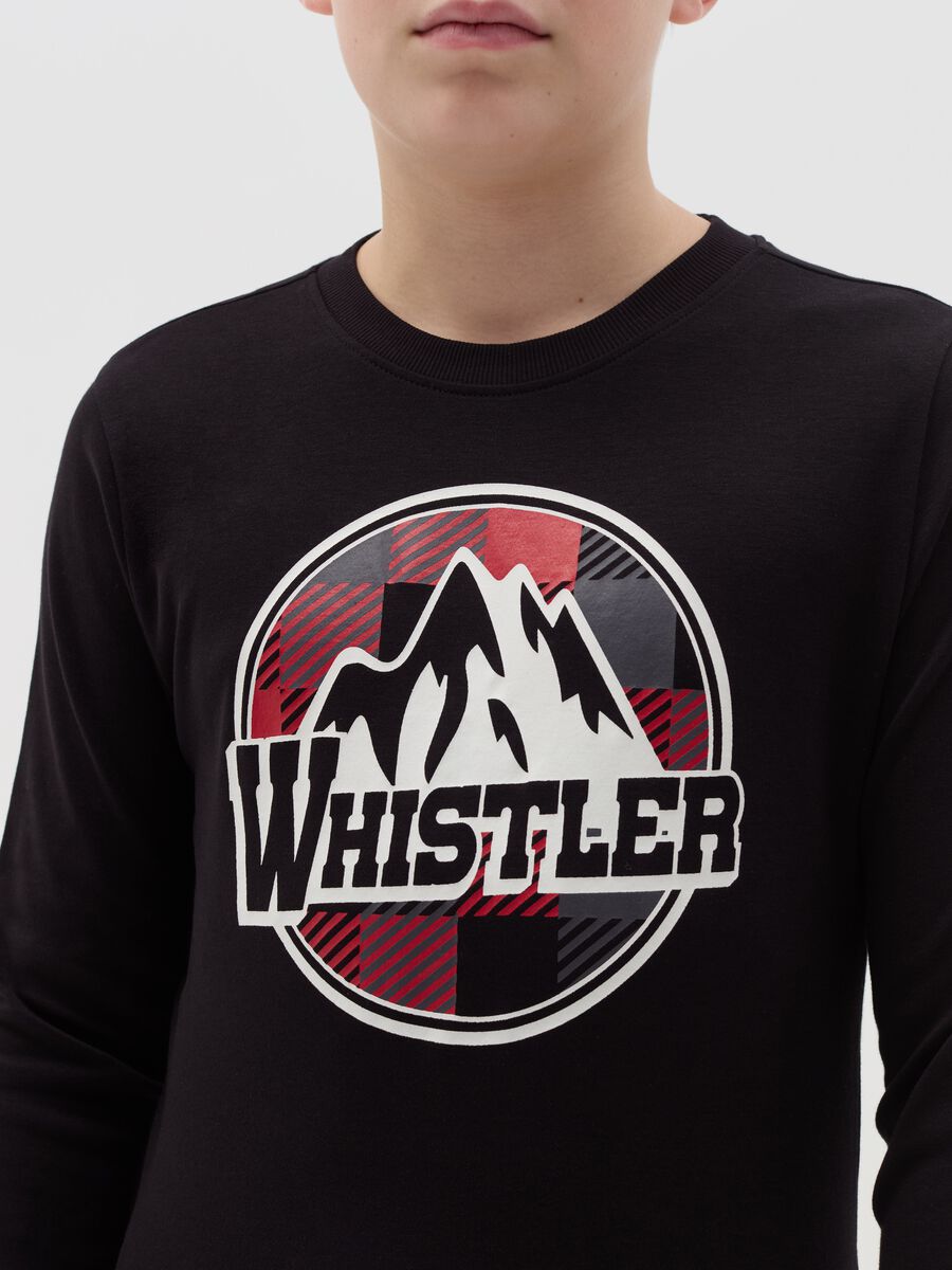 "Whistler" T-shirt in cotton with long sleeves_1