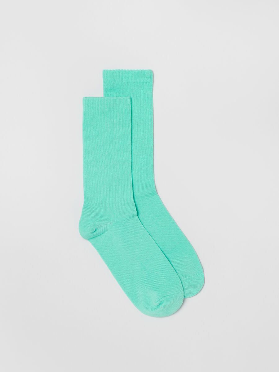 Ribbed organic cotton socks_0