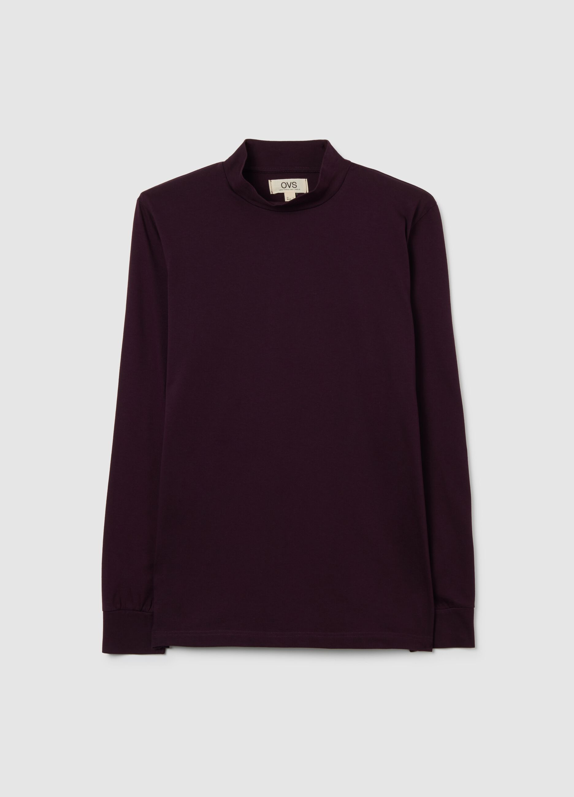 Purple long sleeve cotton shirt