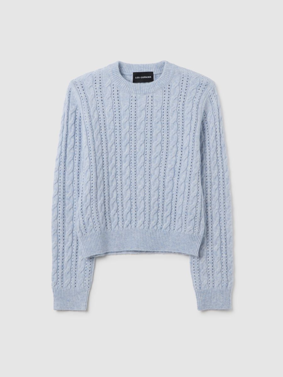 Maglione azzurro regular fit_0